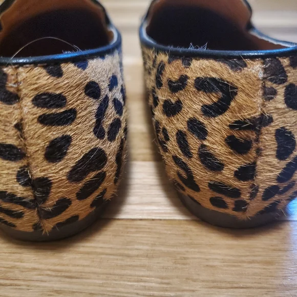 J Crew Calfhair Leopard Print Loafers - Picture 4 of 6
